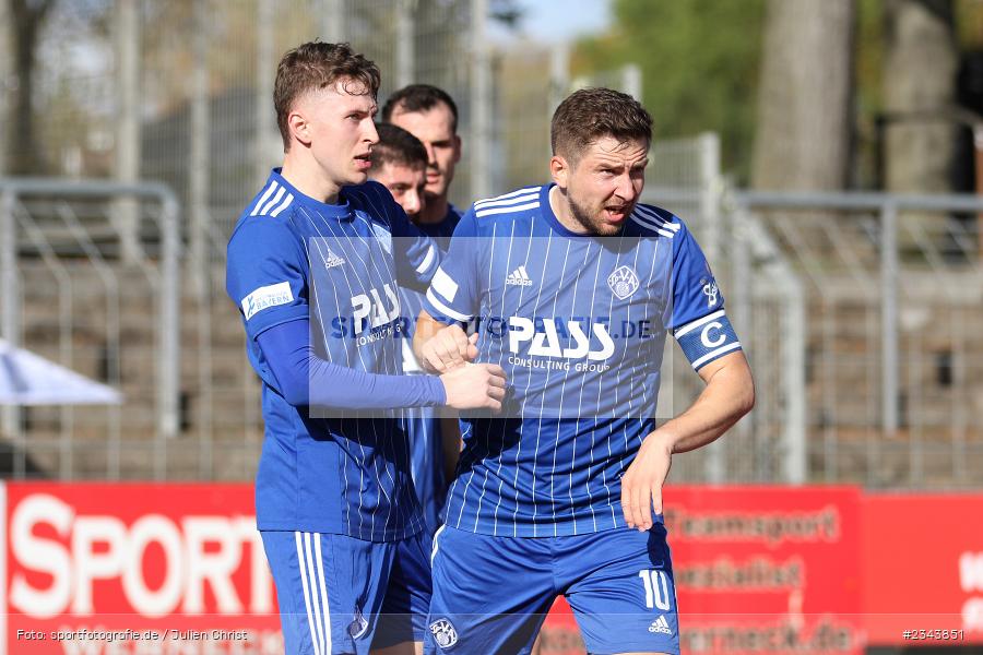 Benjamin Baier, Sachs-Stadion, Schweinfurt, 22.10.2022, sport, action, BFV, Fussball, Oktober 2022, Saison 2022/2023, RLB, Regionalliga Bayern, SVA, FC05, SV Viktoria Aschaffenburg, 1. FC Schweinfurt 05 - Bild-ID: 2343851