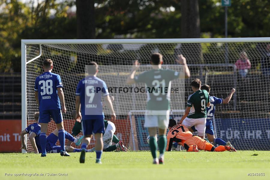 Silas Tom Zehnder, Sachs-Stadion, Schweinfurt, 22.10.2022, sport, action, BFV, Fussball, Oktober 2022, Saison 2022/2023, RLB, Regionalliga Bayern, SVA, FC05, SV Viktoria Aschaffenburg, 1. FC Schweinfurt 05 - Bild-ID: 2343853