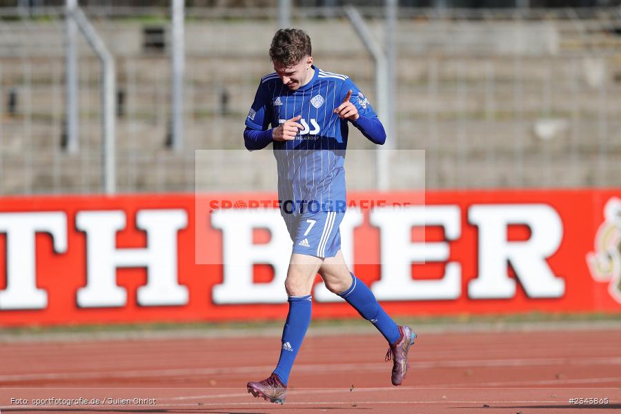 Benedict Laverty, Sachs-Stadion, Schweinfurt, 22.10.2022, sport, action, BFV, Fussball, Oktober 2022, Saison 2022/2023, RLB, Regionalliga Bayern, SVA, FC05, SV Viktoria Aschaffenburg, 1. FC Schweinfurt 05 - Bild-ID: 2343865