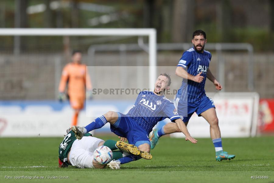 Alexandru Paraschiv, Sachs-Stadion, Schweinfurt, 22.10.2022, sport, action, BFV, Fussball, Oktober 2022, Saison 2022/2023, RLB, Regionalliga Bayern, SVA, FC05, SV Viktoria Aschaffenburg, 1. FC Schweinfurt 05 - Bild-ID: 2343880