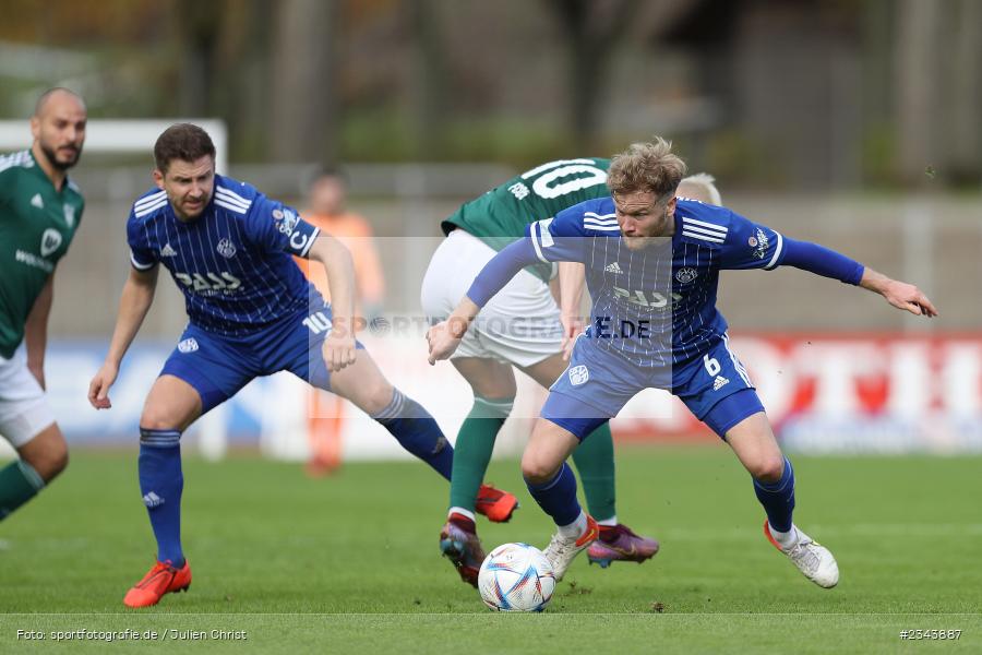 Roberto Desch, Sachs-Stadion, Schweinfurt, 22.10.2022, sport, action, BFV, Fussball, Oktober 2022, Saison 2022/2023, RLB, Regionalliga Bayern, SVA, FC05, SV Viktoria Aschaffenburg, 1. FC Schweinfurt 05 - Bild-ID: 2343887