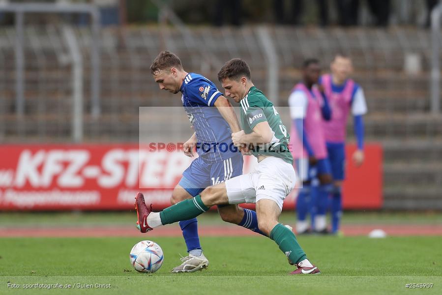 Alexandru Paraschiv, Sachs-Stadion, Schweinfurt, 22.10.2022, sport, action, BFV, Fussball, Oktober 2022, Saison 2022/2023, RLB, Regionalliga Bayern, SVA, FC05, SV Viktoria Aschaffenburg, 1. FC Schweinfurt 05 - Bild-ID: 2343907