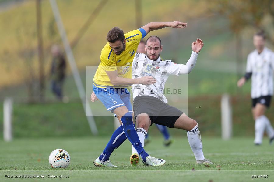 Jonas Faulhaber, Sportgelände, Uissigheim, 23.10.2022, sport, action, bfv, Fussball, Oktober 2022, Saison 2022/2023, 12. Spieltag, BFV-Landesliga Odenwald, SVE, VFR, SV Eintracht Nassig, VfR Uissigheim - Bild-ID: 2344125