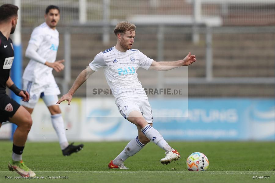 Roberto Desch, Stadion am Schönbusch, Aschaffenburg, 29.10.2022, sport, action, BFV, Fussball, Oktober 2022, Saison 2022/2023, 19. Spieltag, Regionalliga Bayern, TSV, SVA, TSV Buchbach, SV Viktoria Aschaffenburg - Bild-ID: 2344377 Roberto Desch, Stadion am Schönbusch, Aschaffenburg, 29.10.2022, sport, action, BFV, Fussball, Oktober 2022, Saison 2022/2023, 19. Spieltag, Regionalliga Bayern, TSV, SVA, TSV Buchbach, SV Viktoria Aschaffenburg - Bild-ID: 2344377
