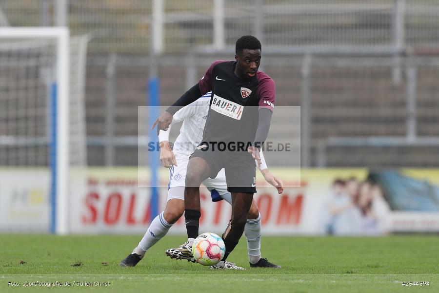 Daniel Muteba, Stadion am Schönbusch, Aschaffenburg, 29.10.2022, sport, action, BFV, Fussball, Oktober 2022, Saison 2022/2023, 19. Spieltag, Regionalliga Bayern, TSV, SVA, TSV Buchbach, SV Viktoria Aschaffenburg - Bild-ID: 2344394 Daniel Muteba, Stadion am Schönbusch, Aschaffenburg, 29.10.2022, sport, action, BFV, Fussball, Oktober 2022, Saison 2022/2023, 19. Spieltag, Regionalliga Bayern, TSV, SVA, TSV Buchbach, SV Viktoria Aschaffenburg - Bild-ID: 2344394