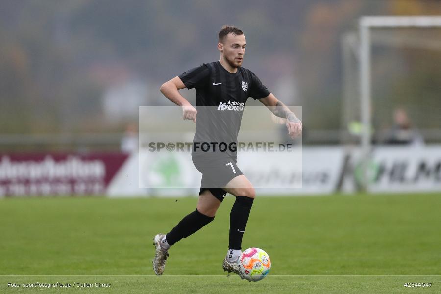 Justin Schulz, Sportgelände, Karlburg, 29.10.2022, sport, action, BFV, Fussball, Oktober 2022, Saison 2022/2023, 19. Spieltag, Landesliga Nordwest, FTS, TSV, FT Schweinfurt, TSV Karlburg - Bild-ID: 2344547 Justin Schulz, Sportgelände, Karlburg, 29.10.2022, sport, action, BFV, Fussball, Oktober 2022, Saison 2022/2023, 19. Spieltag, Landesliga Nordwest, FTS, TSV, FT Schweinfurt, TSV Karlburg - Bild-ID: 2344547