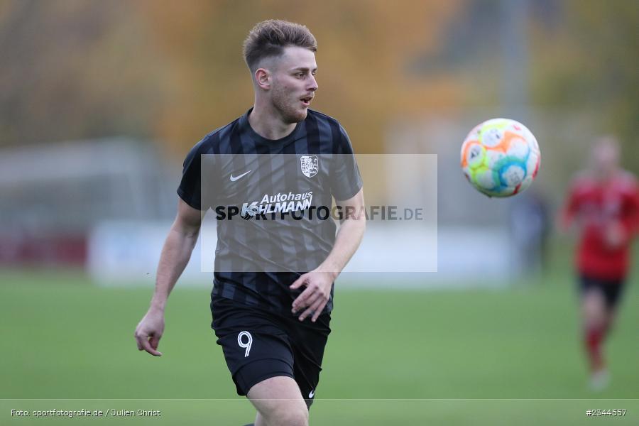 Maximilian Franz, Sportgelände, Karlburg, 29.10.2022, sport, action, BFV, Fussball, Oktober 2022, Saison 2022/2023, 19. Spieltag, Landesliga Nordwest, FTS, TSV, FT Schweinfurt, TSV Karlburg - Bild-ID: 2344557 Maximilian Franz, Sportgelände, Karlburg, 29.10.2022, sport, action, BFV, Fussball, Oktober 2022, Saison 2022/2023, 19. Spieltag, Landesliga Nordwest, FTS, TSV, FT Schweinfurt, TSV Karlburg - Bild-ID: 2344557
