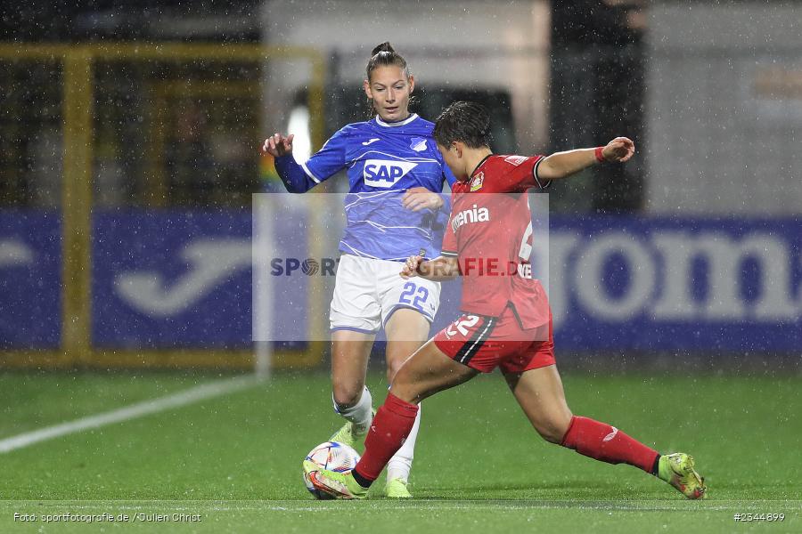 Sarai Linder, Dietmar-Hopp-Stadion, Hoffenheim, 04.11.2022, sport, action, DFB, Fussball, November 2022, Saison 2022/2023, 7. Spieltag, FLYERALARM Frauen-Bundesliga, B04, TSG, Bayer 04 Leverkusen, TSG Hoffenheim - Bild-ID: 2344899 Sarai Linder, Dietmar-Hopp-Stadion, Hoffenheim, 04.11.2022, sport, action, DFB, Fussball, November 2022, Saison 2022/2023, 7. Spieltag, FLYERALARM Frauen-Bundesliga, B04, TSG, Bayer 04 Leverkusen, TSG Hoffenheim - Bild-ID: 2344899