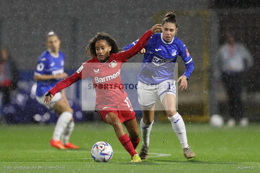 Amira Arfaoui, Dietmar-Hopp-Stadion, Hoffenheim, 04.11.2022, sport, action, DFB, Fussball, November 2022, Saison 2022/2023, 7. Spieltag, FLYERALARM Frauen-Bundesliga, B04, TSG, Bayer 04 Leverkusen, TSG Hoffenheim - Bild-ID: 2344900 Amira Arfaoui, Dietmar-Hopp-Stadion, Hoffenheim, 04.11.2022, sport, action, DFB, Fussball, November 2022, Saison 2022/2023, 7. Spieltag, FLYERALARM Frauen-Bundesliga, B04, TSG, Bayer 04 Leverkusen, TSG Hoffenheim - Bild-ID: 2344900