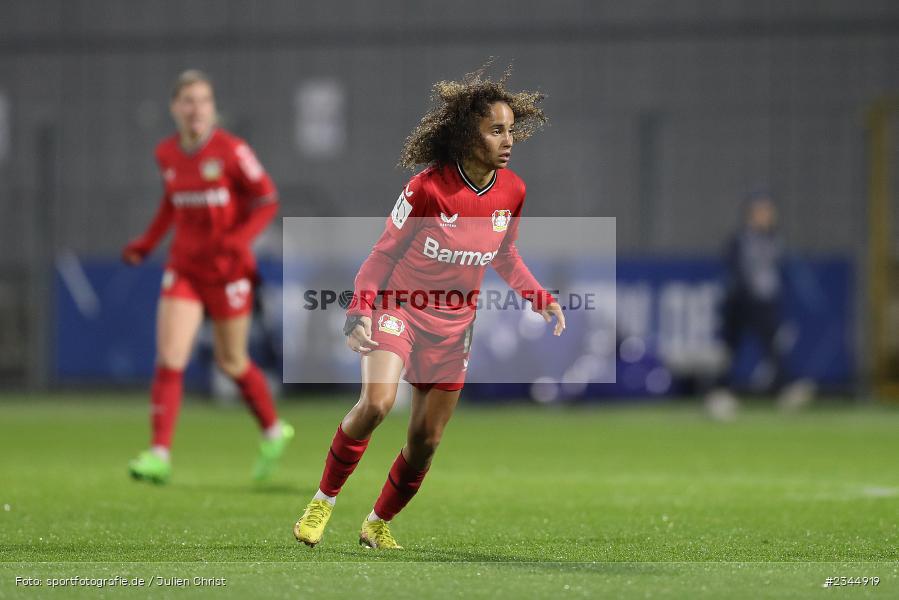 Amira Arfaoui, Dietmar-Hopp-Stadion, Hoffenheim, 04.11.2022, sport, action, DFB, Fussball, November 2022, Saison 2022/2023, 7. Spieltag, FLYERALARM Frauen-Bundesliga, B04, TSG, Bayer 04 Leverkusen, TSG Hoffenheim - Bild-ID: 2344919
