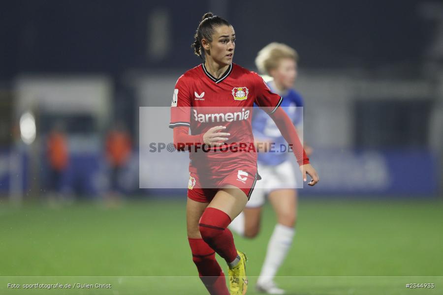 Selina Ostermeier, Dietmar-Hopp-Stadion, Hoffenheim, 04.11.2022, sport, action, DFB, Fussball, November 2022, Saison 2022/2023, 7. Spieltag, FLYERALARM Frauen-Bundesliga, B04, TSG, Bayer 04 Leverkusen, TSG Hoffenheim - Bild-ID: 2344933