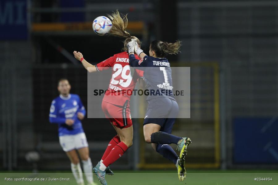 Martina Tufekovic, Dietmar-Hopp-Stadion, Hoffenheim, 04.11.2022, sport, action, DFB, Fussball, November 2022, Saison 2022/2023, 7. Spieltag, FLYERALARM Frauen-Bundesliga, B04, TSG, Bayer 04 Leverkusen, TSG Hoffenheim - Bild-ID: 2344934