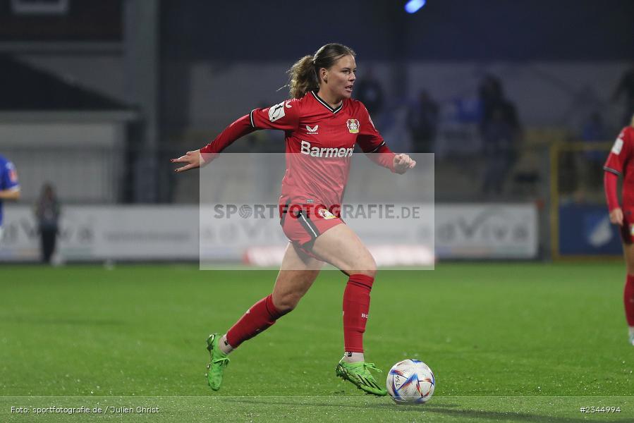 Juliane Wirtz, Dietmar-Hopp-Stadion, Hoffenheim, 04.11.2022, sport, action, DFB, Fussball, November 2022, Saison 2022/2023, 7. Spieltag, FLYERALARM Frauen-Bundesliga, B04, TSG, Bayer 04 Leverkusen, TSG Hoffenheim - Bild-ID: 2344994