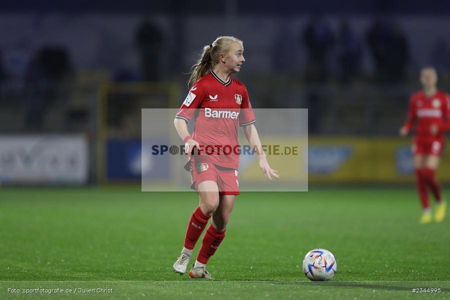 Caroline Siems, Dietmar-Hopp-Stadion, Hoffenheim, 04.11.2022, sport, action, DFB, Fussball, November 2022, Saison 2022/2023, 7. Spieltag, FLYERALARM Frauen-Bundesliga, B04, TSG, Bayer 04 Leverkusen, TSG Hoffenheim - Bild-ID: 2344995