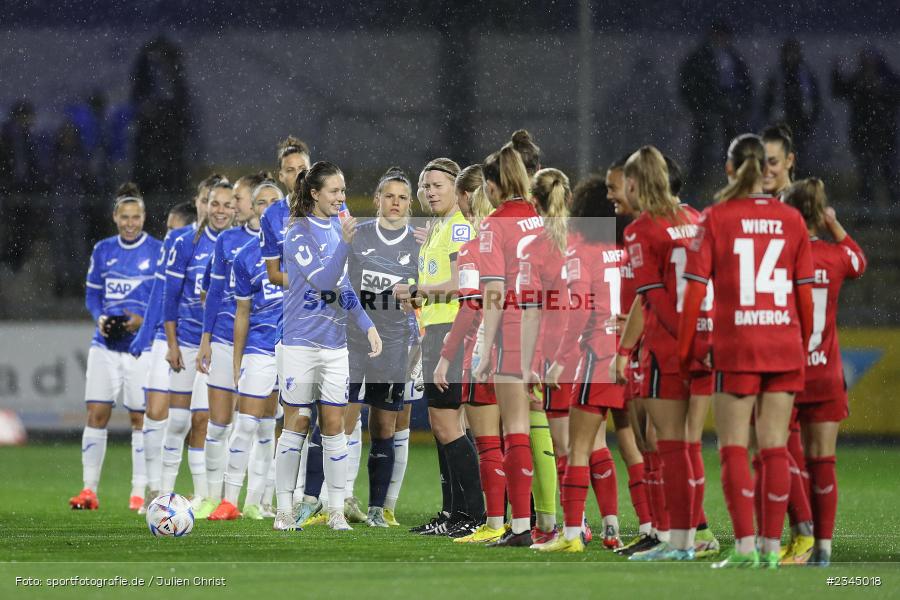 Jana Feldkamp, Dietmar-Hopp-Stadion, Hoffenheim, 04.11.2022, sport, action, DFB, Fussball, November 2022, Saison 2022/2023, 7. Spieltag, FLYERALARM Frauen-Bundesliga, B04, TSG, Bayer 04 Leverkusen, TSG Hoffenheim - Bild-ID: 2345018
