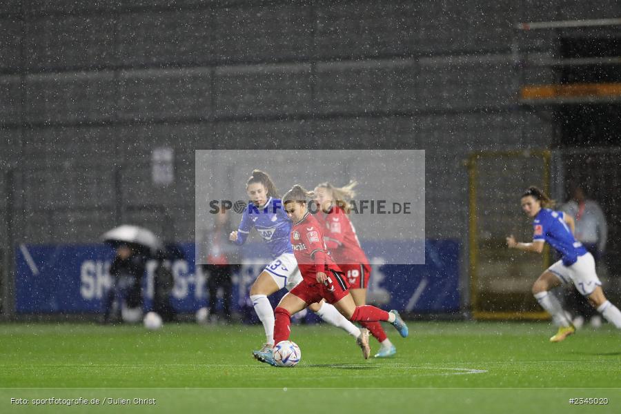 Kristin Kögel, Dietmar-Hopp-Stadion, Hoffenheim, 04.11.2022, sport, action, DFB, Fussball, November 2022, Saison 2022/2023, 7. Spieltag, FLYERALARM Frauen-Bundesliga, B04, TSG, Bayer 04 Leverkusen, TSG Hoffenheim - Bild-ID: 2345020