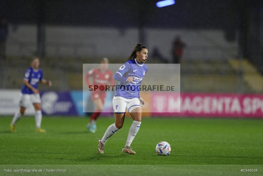 Isabella Hartig, Dietmar-Hopp-Stadion, Hoffenheim, 04.11.2022, sport, action, DFB, Fussball, November 2022, Saison 2022/2023, 7. Spieltag, FLYERALARM Frauen-Bundesliga, B04, TSG, Bayer 04 Leverkusen, TSG Hoffenheim - Bild-ID: 2345039