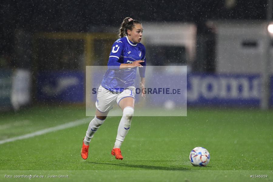 Julia Hickelsberger-Füller, Dietmar-Hopp-Stadion, Hoffenheim, 04.11.2022, sport, action, DFB, Fussball, November 2022, Saison 2022/2023, 7. Spieltag, FLYERALARM Frauen-Bundesliga, B04, TSG, Bayer 04 Leverkusen, TSG Hoffenheim - Bild-ID: 2345059