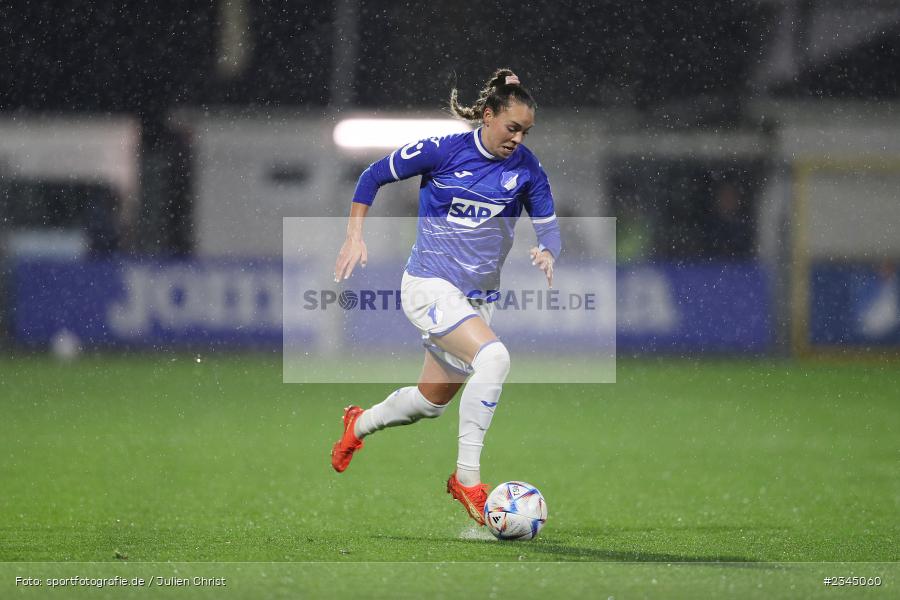 Julia Hickelsberger-Füller, Dietmar-Hopp-Stadion, Hoffenheim, 04.11.2022, sport, action, DFB, Fussball, November 2022, Saison 2022/2023, 7. Spieltag, FLYERALARM Frauen-Bundesliga, B04, TSG, Bayer 04 Leverkusen, TSG Hoffenheim - Bild-ID: 2345060