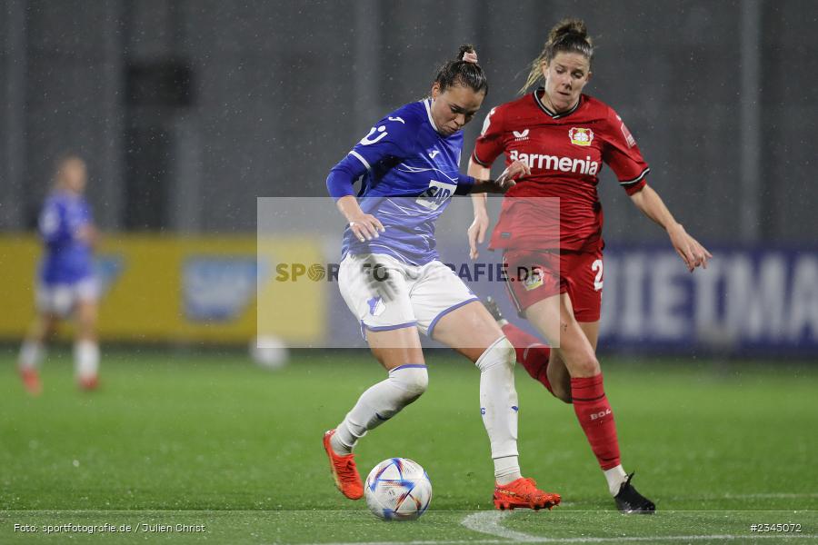 Julia Hickelsberger-Füller, Dietmar-Hopp-Stadion, Hoffenheim, 04.11.2022, sport, action, DFB, Fussball, November 2022, Saison 2022/2023, 7. Spieltag, FLYERALARM Frauen-Bundesliga, B04, TSG, Bayer 04 Leverkusen, TSG Hoffenheim - Bild-ID: 2345072