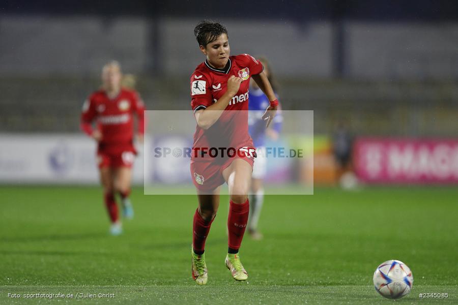 Alexandra Emmerling, Dietmar-Hopp-Stadion, Hoffenheim, 04.11.2022, sport, action, DFB, Fussball, November 2022, Saison 2022/2023, 7. Spieltag, FLYERALARM Frauen-Bundesliga, B04, TSG, Bayer 04 Leverkusen, TSG Hoffenheim - Bild-ID: 2345085
