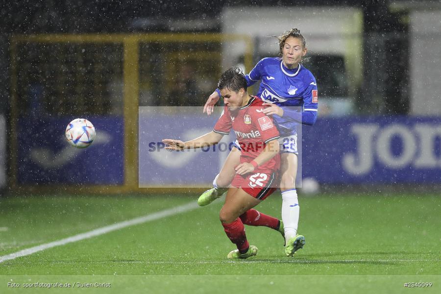 Alexandra Emmerling, Dietmar-Hopp-Stadion, Hoffenheim, 04.11.2022, sport, action, DFB, Fussball, November 2022, Saison 2022/2023, 7. Spieltag, FLYERALARM Frauen-Bundesliga, B04, TSG, Bayer 04 Leverkusen, TSG Hoffenheim - Bild-ID: 2345099