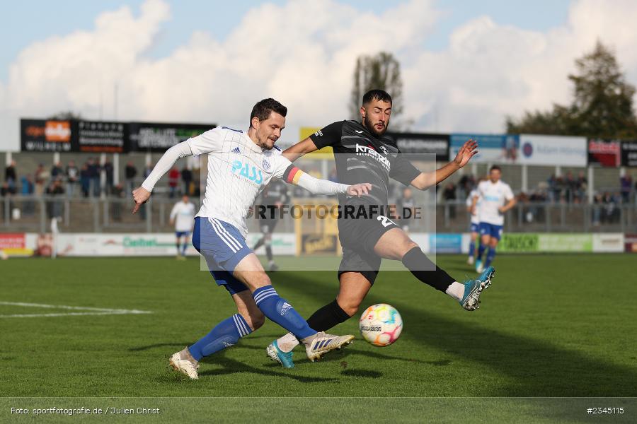 Daniel Cheron, Stadion am Schönbusch, Aschaffenburg, 05.11.2022, sport, action, BFV, Fussball, November 2022, Saison 2022/2023, 20. Spieltag, Regionalliga Bayern, FVI, SVA, FV Illertissen, SV Viktoria Aschaffenburg - Bild-ID: 2345115