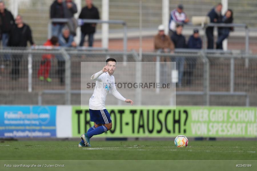 Silas Tom Zehnder, Stadion am Schönbusch, Aschaffenburg, 05.11.2022, sport, action, BFV, Fussball, November 2022, Saison 2022/2023, 20. Spieltag, Regionalliga Bayern, FVI, SVA, FV Illertissen, SV Viktoria Aschaffenburg - Bild-ID: 2345189 Silas Tom Zehnder, Stadion am Schönbusch, Aschaffenburg, 05.11.2022, sport, action, BFV, Fussball, November 2022, Saison 2022/2023, 20. Spieltag, Regionalliga Bayern, FVI, SVA, FV Illertissen, SV Viktoria Aschaffenburg - Bild-ID: 2345189