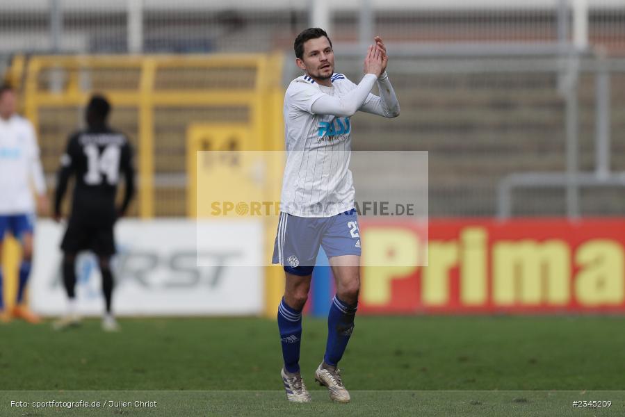 Daniel Cheron, Stadion am Schönbusch, Aschaffenburg, 05.11.2022, sport, action, BFV, Fussball, November 2022, Saison 2022/2023, 20. Spieltag, Regionalliga Bayern, FVI, SVA, FV Illertissen, SV Viktoria Aschaffenburg - Bild-ID: 2345209