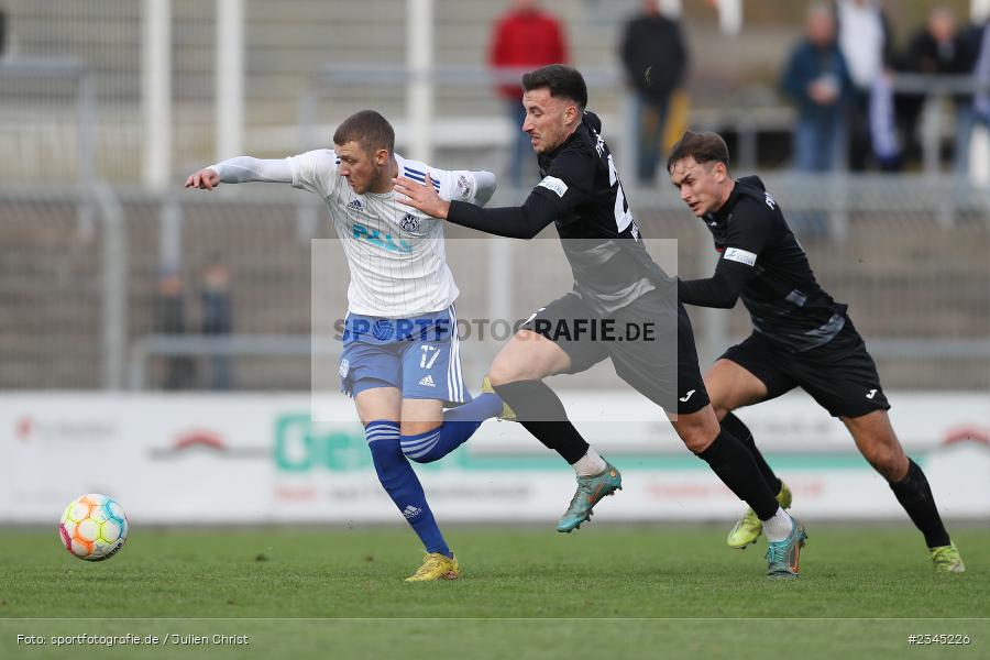 Niklas Meyer, Stadion am Schönbusch, Aschaffenburg, 05.11.2022, sport, action, BFV, Fussball, November 2022, Saison 2022/2023, 20. Spieltag, Regionalliga Bayern, FVI, SVA, FV Illertissen, SV Viktoria Aschaffenburg - Bild-ID: 2345226