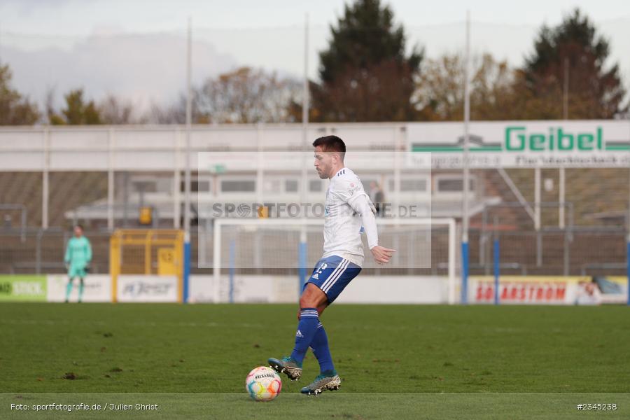 Silas Tom Zehnder, Stadion am Schönbusch, Aschaffenburg, 05.11.2022, sport, action, BFV, Fussball, November 2022, Saison 2022/2023, 20. Spieltag, Regionalliga Bayern, FVI, SVA, FV Illertissen, SV Viktoria Aschaffenburg - Bild-ID: 2345238