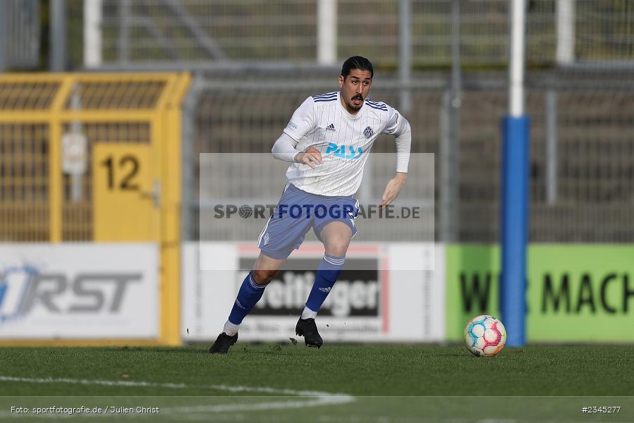 Hamza Boutakhrit, Stadion am Schönbusch, Aschaffenburg, 05.11.2022, sport, action, BFV, Fussball, November 2022, Saison 2022/2023, 20. Spieltag, Regionalliga Bayern, FVI, SVA, FV Illertissen, SV Viktoria Aschaffenburg - Bild-ID: 2345277