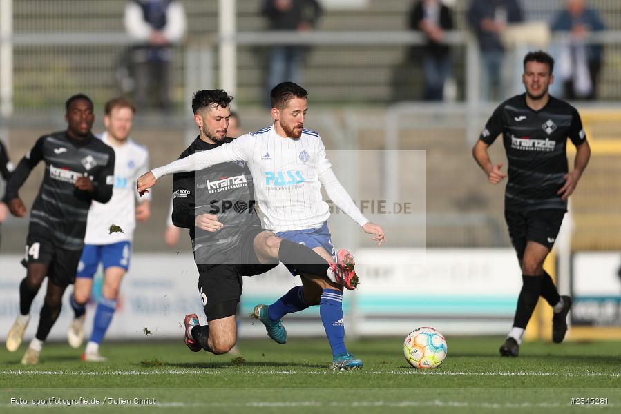 Silas Tom Zehnder, Stadion am Schönbusch, Aschaffenburg, 05.11.2022, sport, action, BFV, Fussball, November 2022, Saison 2022/2023, 20. Spieltag, Regionalliga Bayern, FVI, SVA, FV Illertissen, SV Viktoria Aschaffenburg - Bild-ID: 2345281