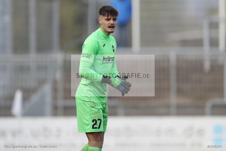 Malwin Zok, Stadion am Schönbusch, Aschaffenburg, 05.11.2022, sport, action, BFV, Fussball, November 2022, Saison 2022/2023, 20. Spieltag, Regionalliga Bayern, FVI, SVA, FV Illertissen, SV Viktoria Aschaffenburg - Bild-ID: 2345290