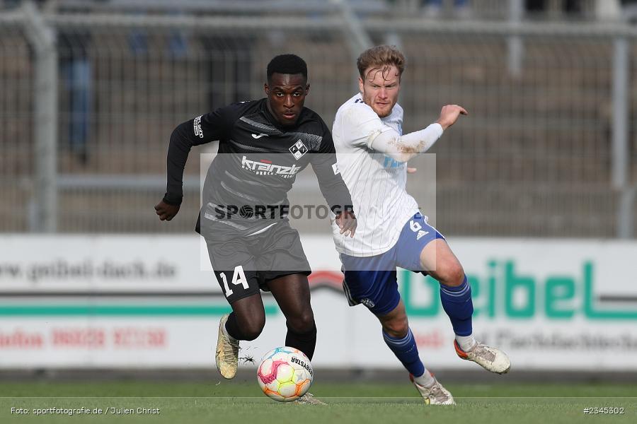Jannik Ikendo Wanner, Stadion am Schönbusch, Aschaffenburg, 05.11.2022, sport, action, BFV, Fussball, November 2022, Saison 2022/2023, 20. Spieltag, Regionalliga Bayern, FVI, SVA, FV Illertissen, SV Viktoria Aschaffenburg - Bild-ID: 2345302