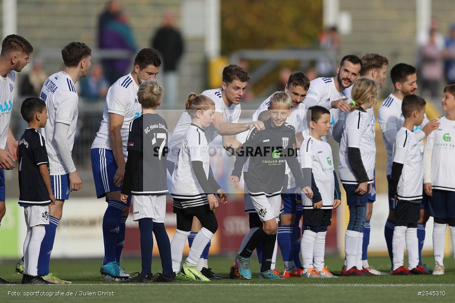 Einlaufkinder, Stadion am Schönbusch, Aschaffenburg, 05.11.2022, sport, action, BFV, Fussball, November 2022, Saison 2022/2023, 20. Spieltag, Regionalliga Bayern, FVI, SVA, FV Illertissen, SV Viktoria Aschaffenburg - Bild-ID: 2345310