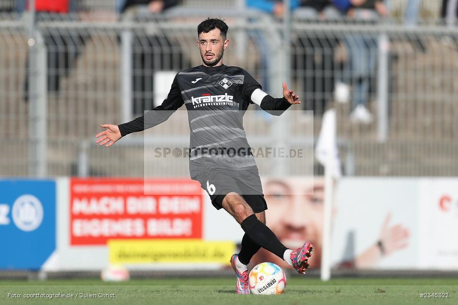 Fabio Maiolo, Stadion am Schönbusch, Aschaffenburg, 05.11.2022, sport, action, BFV, Fussball, November 2022, Saison 2022/2023, 20. Spieltag, Regionalliga Bayern, FVI, SVA, FV Illertissen, SV Viktoria Aschaffenburg - Bild-ID: 2345322