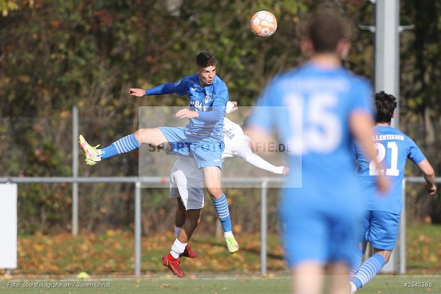 Luca Binswanger, Sportanlage Am Schönbusch, Aschaffenburg, 05.11.2022, sport, action, BFV, Fussball, November 2022, Saison 2022/2023, 12. Spieltag, U19 Bayernliga, FVI, SVA, FV Illertissen, SV Viktoria Aschaffenburg - Bild-ID: 2345386 Luca Binswanger, Sportanlage Am Schönbusch, Aschaffenburg, 05.11.2022, sport, action, BFV, Fussball, November 2022, Saison 2022/2023, 12. Spieltag, U19 Bayernliga, FVI, SVA, FV Illertissen, SV Viktoria Aschaffenburg - Bild-ID: 2345386