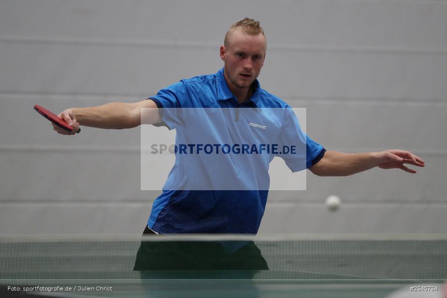 Mateusz Adam Konieczny, Hans-Wilhelm-Renkhoff Halle, Marktheidenfeld, 11.11.2022, sport, action, Landesliga Nordnordwest, Bayerischer TTV, November 2022, Saison 2022/2023, Tischtennis, DJK, TVM, DJK Niedersteinbach, TV 1884 Marktheidenfeld - Bild-ID: 2345734 Mateusz Adam Konieczny, Hans-Wilhelm-Renkhoff Halle, Marktheidenfeld, 11.11.2022, sport, action, Landesliga Nordnordwest, Bayerischer TTV, November 2022, Saison 2022/2023, Tischtennis, DJK, TVM, DJK Niedersteinbach, TV 1884 Marktheidenfeld - Bild-ID: 2345734