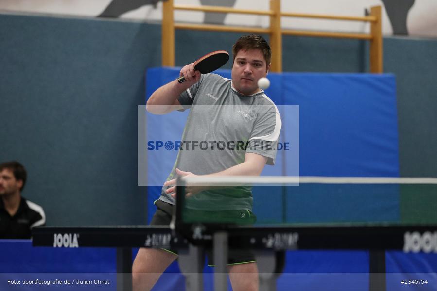 Marcel Brenneis, Hans-Wilhelm-Renkhoff Halle, Marktheidenfeld, 11.11.2022, sport, action, Landesliga Nordnordwest, Bayerischer TTV, November 2022, Saison 2022/2023, Tischtennis, DJK, TVM, DJK Niedersteinbach, TV 1884 Marktheidenfeld - Bild-ID: 2345754 Marcel Brenneis, Hans-Wilhelm-Renkhoff Halle, Marktheidenfeld, 11.11.2022, sport, action, Landesliga Nordnordwest, Bayerischer TTV, November 2022, Saison 2022/2023, Tischtennis, DJK, TVM, DJK Niedersteinbach, TV 1884 Marktheidenfeld - Bild-ID: 2345754