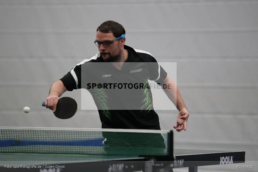 Sven Heßberger, Hans-Wilhelm-Renkhoff Halle, Marktheidenfeld, 11.11.2022, sport, action, Landesliga Nordnordwest, Bayerischer TTV, November 2022, Saison 2022/2023, Tischtennis, DJK, TVM, DJK Niedersteinbach, TV 1884 Marktheidenfeld - Bild-ID: 2345802 Sven Heßberger, Hans-Wilhelm-Renkhoff Halle, Marktheidenfeld, 11.11.2022, sport, action, Landesliga Nordnordwest, Bayerischer TTV, November 2022, Saison 2022/2023, Tischtennis, DJK, TVM, DJK Niedersteinbach, TV 1884 Marktheidenfeld - Bild-ID: 2345802