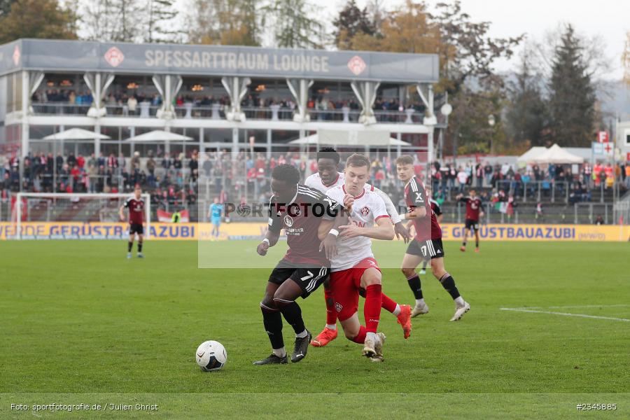 Pedro Narciso Muteba, FLYERALARM Arena, Würzburg, 12.11.2022, sport, action, Fussball, BFV, November 2022, Saison 2022/2023, 21. Spieltag, Regionalliga Bayern, FCN, FWK, 1. FC Nürnberg II, FC Würzburger Kickers - Bild-ID: 2345885 Pedro Narciso Muteba, FLYERALARM Arena, Würzburg, 12.11.2022, sport, action, Fussball, BFV, November 2022, Saison 2022/2023, 21. Spieltag, Regionalliga Bayern, FCN, FWK, 1. FC Nürnberg II, FC Würzburger Kickers - Bild-ID: 2345885