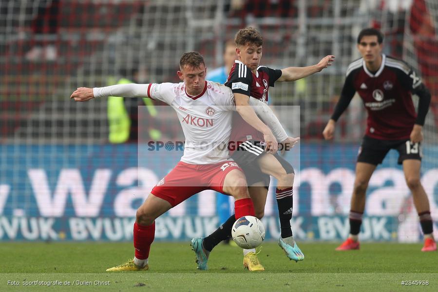 Franz Helmer, FLYERALARM Arena, Würzburg, 12.11.2022, sport, action, Fussball, BFV, November 2022, Saison 2022/2023, 21. Spieltag, Regionalliga Bayern, FCN, FWK, 1. FC Nürnberg II, FC Würzburger Kickers - Bild-ID: 2345938