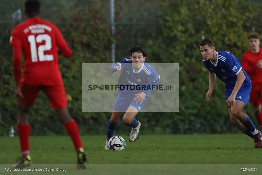 Ben Stapf, KRE Sportpark, Würzburg, 13.11.2022, sport, action, Fussball, BFV, November 2022, Saison 2022/2023, 13. Spieltag, Bayernliga U19, SVA, FWK, SV Viktoria Aschaffenburg, FC Würzburger Kickers - Bild-ID: 2346051