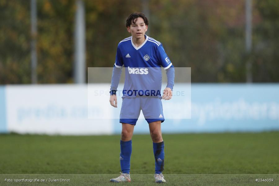 Ben Stapf, KRE Sportpark, Würzburg, 13.11.2022, sport, action, Fussball, BFV, November 2022, Saison 2022/2023, 13. Spieltag, Bayernliga U19, SVA, FWK, SV Viktoria Aschaffenburg, FC Würzburger Kickers - Bild-ID: 2346059