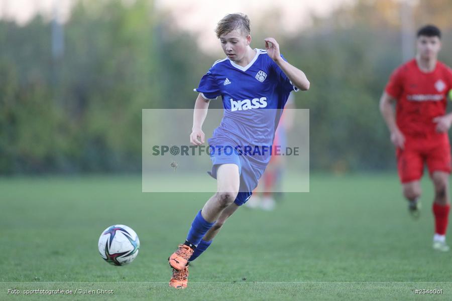 Luca Staab, KRE Sportpark, Würzburg, 13.11.2022, sport, action, Fussball, BFV, November 2022, Saison 2022/2023, 13. Spieltag, Bayernliga U19, SVA, FWK, SV Viktoria Aschaffenburg, FC Würzburger Kickers - Bild-ID: 2346061