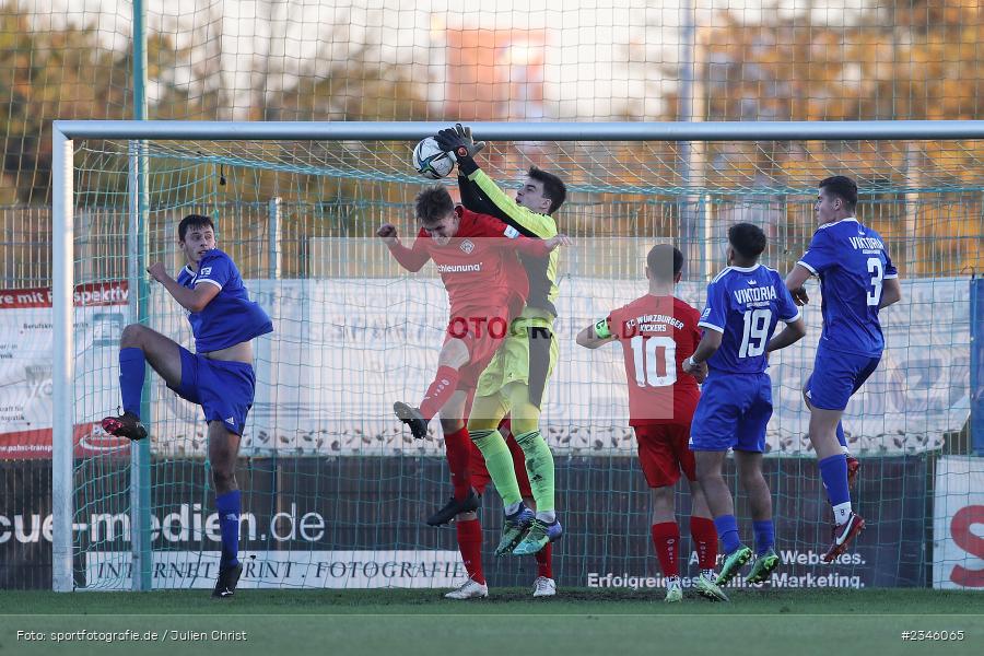 Domagoj Peulic, KRE Sportpark, Würzburg, 13.11.2022, sport, action, Fussball, BFV, November 2022, Saison 2022/2023, 13. Spieltag, Bayernliga U19, SVA, FWK, SV Viktoria Aschaffenburg, FC Würzburger Kickers - Bild-ID: 2346065
