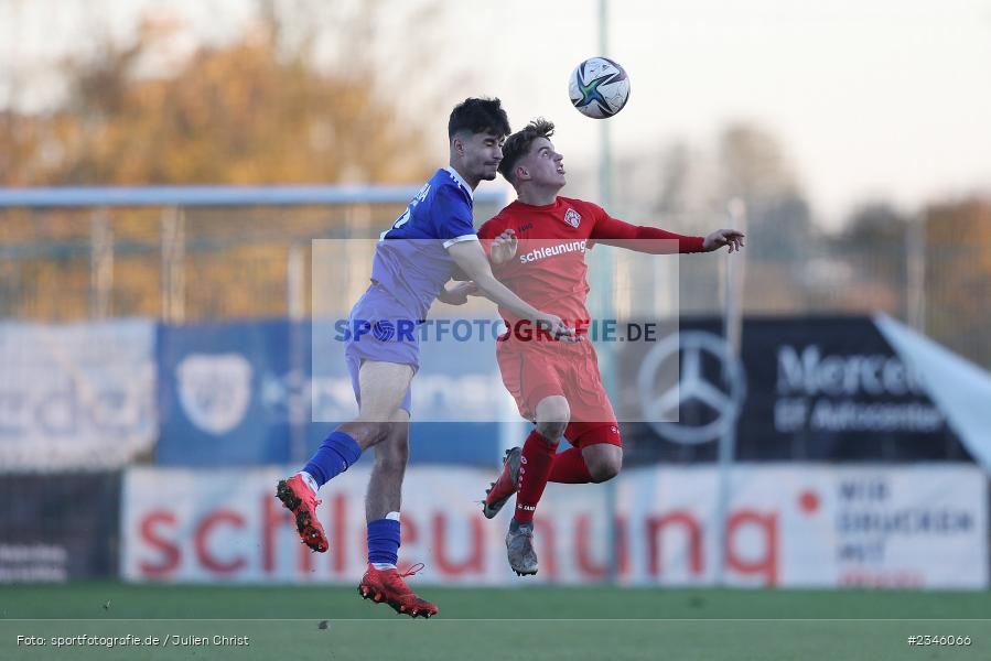 Arda Nadaroglu, KRE Sportpark, Würzburg, 13.11.2022, sport, action, Fussball, BFV, November 2022, Saison 2022/2023, 13. Spieltag, Bayernliga U19, SVA, FWK, SV Viktoria Aschaffenburg, FC Würzburger Kickers - Bild-ID: 2346066