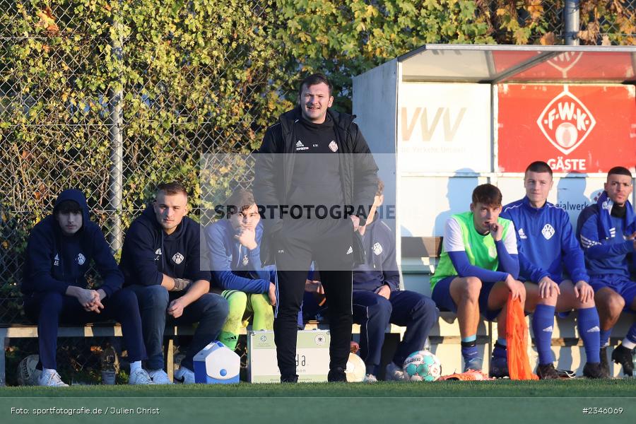 Alexander Waimert, KRE Sportpark, Würzburg, 13.11.2022, sport, action, Fussball, BFV, November 2022, Saison 2022/2023, 13. Spieltag, Bayernliga U19, SVA, FWK, SV Viktoria Aschaffenburg, FC Würzburger Kickers - Bild-ID: 2346069