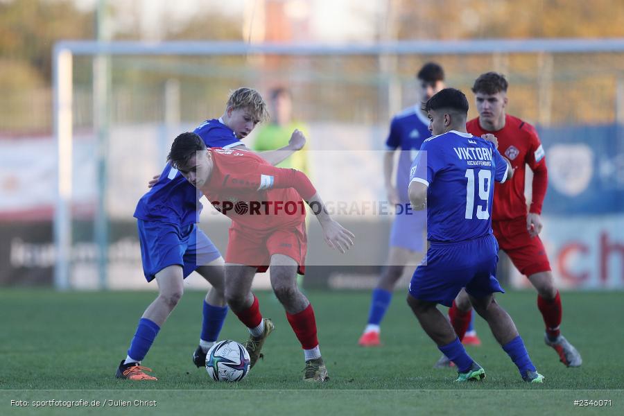 KRE Sportpark, Würzburg, 13.11.2022, sport, action, Fussball, BFV, November 2022, Saison 2022/2023, 13. Spieltag, Bayernliga U19, SVA, FWK, SV Viktoria Aschaffenburg, FC Würzburger Kickers - Bild-ID: 2346071